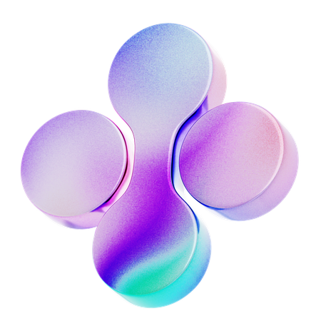 Unlimited Symbol With Double Round Shape  3D Icon
