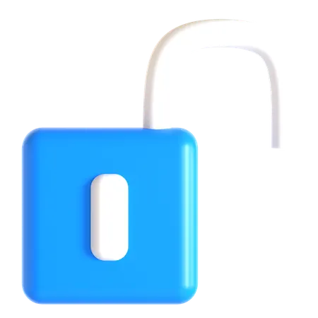 Unlock  3D Icon