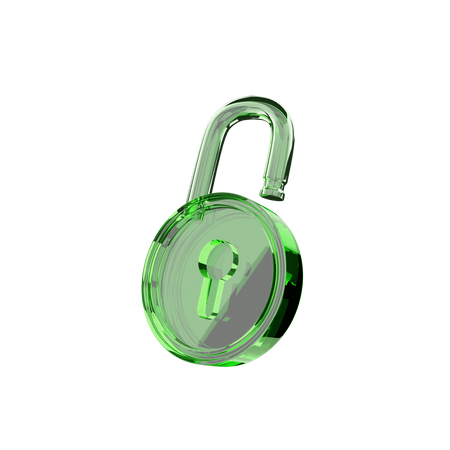 Unlock  3D Icon