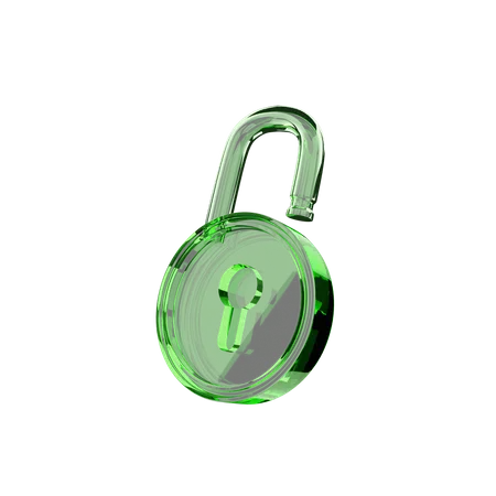 Unlock  3D Icon