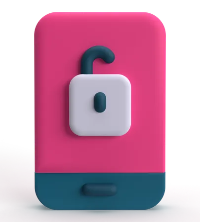 Unlock Mobile  3D Icon