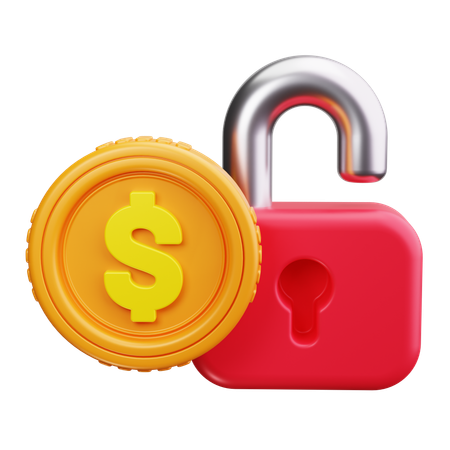 Unlock Money  3D Icon