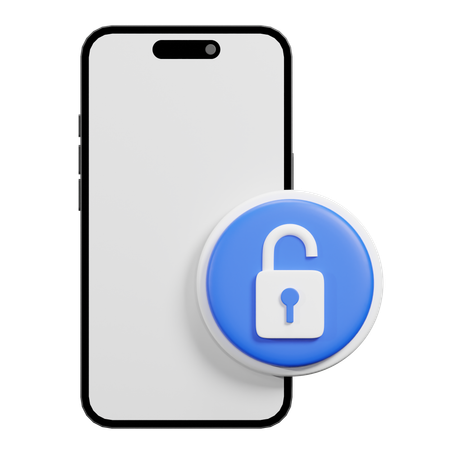 Unlock Phone  3D Icon