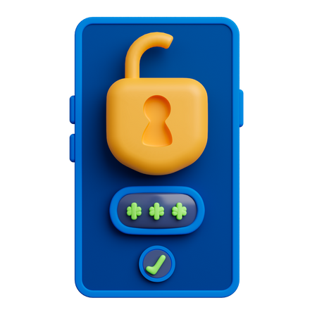 Unlock Screen  3D Icon