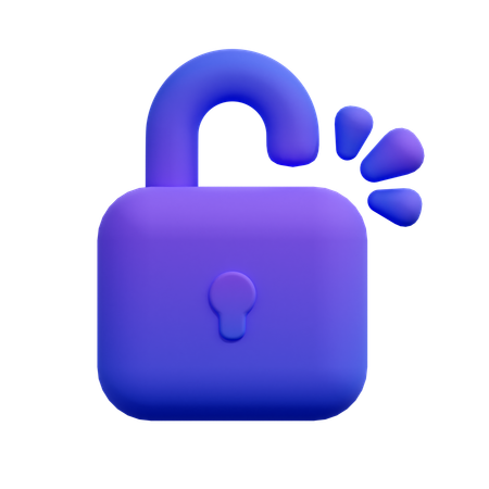 ロック解除  3D Icon