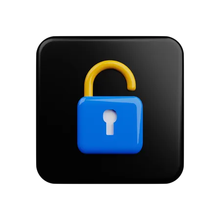 Unlocked  3D Icon