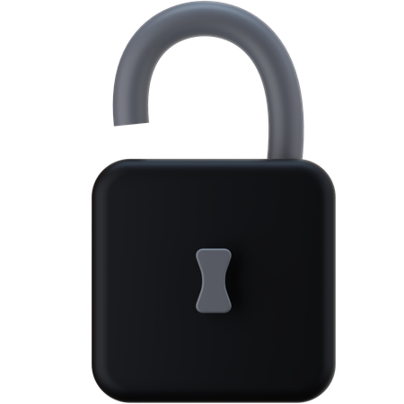 Unlocked  3D Icon