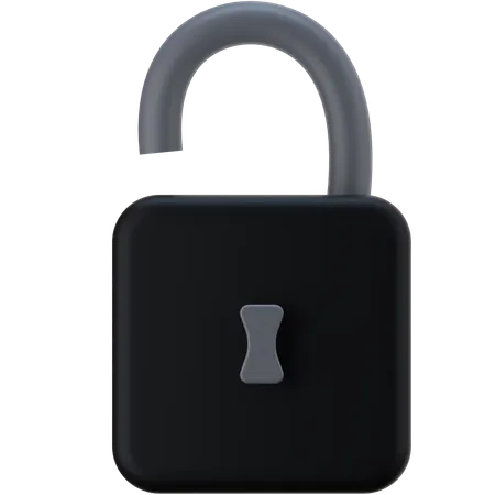 Unlocked  3D Icon