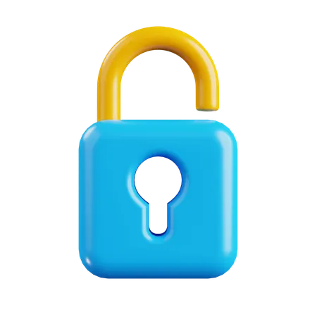 Unlocked  3D Icon
