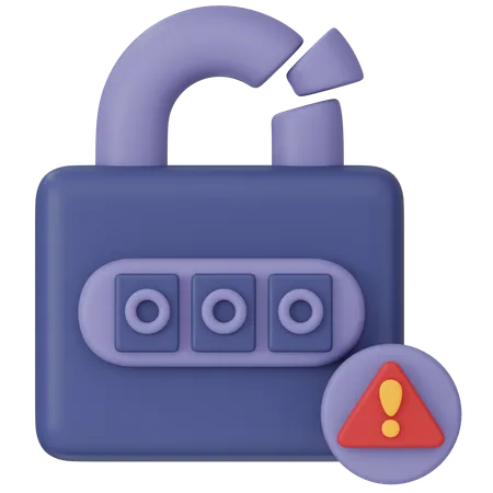 Unlocked Security 3 D Icon Render 3D Icon