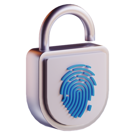 Unlocked With Fingerprint  3D Icon