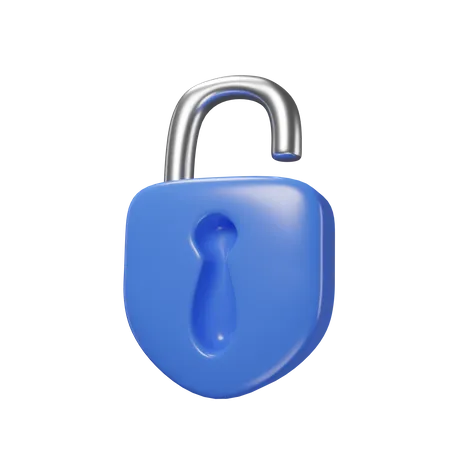 Unlocks Security Icon 3 D Illustration 3D Icon