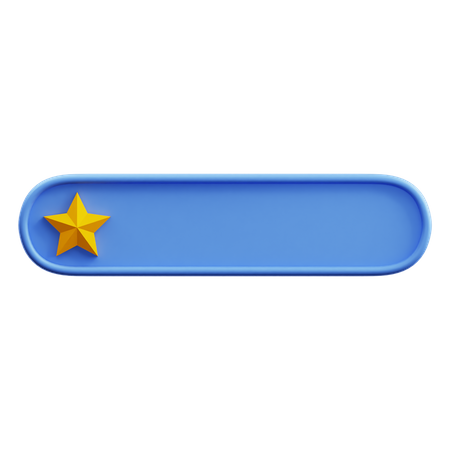 Uno de cinco estrellas  3D Icon