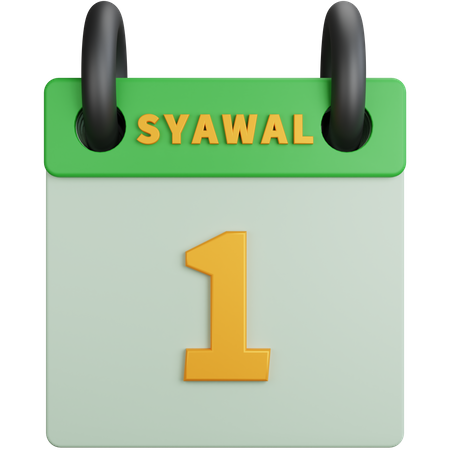 Un syawal  3D Icon