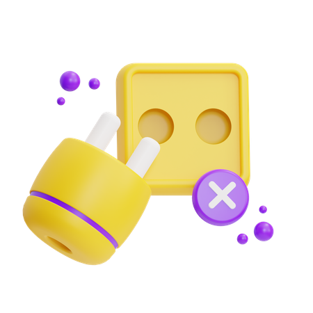 Unplugged  3D Icon