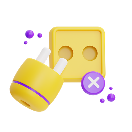 Unplugged  3D Icon