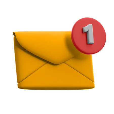 Unread Mail  3D Illustration