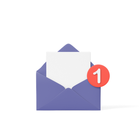 Unread Mail  3D Icon
