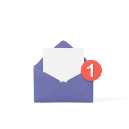 Unread Mail  3D Icon