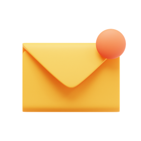 Unread Message  3D Icon