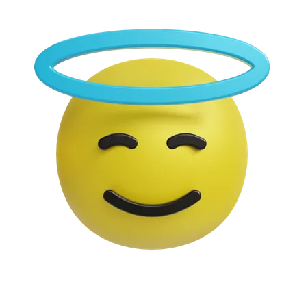 Unschuldiges Emoji  3D Icon