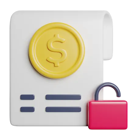 Unsecured Loan Payment 3D Icon