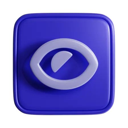 Unsichtbar  3D Icon