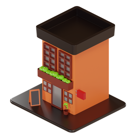 Unterkunft  3D Illustration