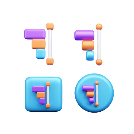 Unternehmensstatistiken  3D Icon