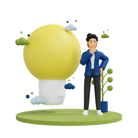 Unternehmer haben Ideen  3D Icon