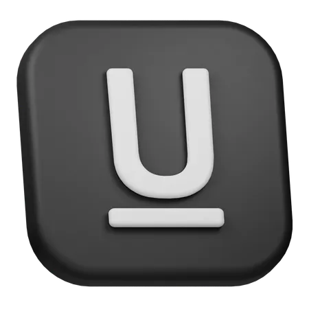 Unterstreichen  3D Icon