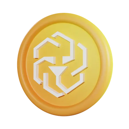 Unus Coin 3D Icon