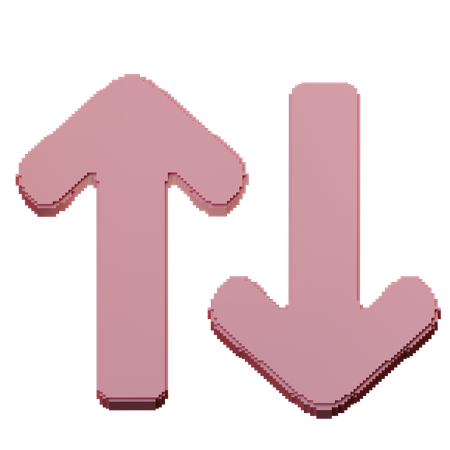 Up And Down  3D Icon
