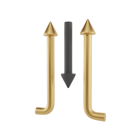 Up And Down Arrow 3D Illustration