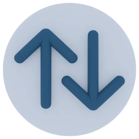 Up And Down Arrow  3D Icon