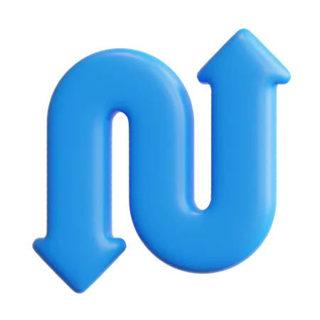 Up and down arrow  3D Icon
