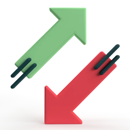 Up and Down arrows  3D Icon