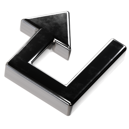 上矢印  3D Icon