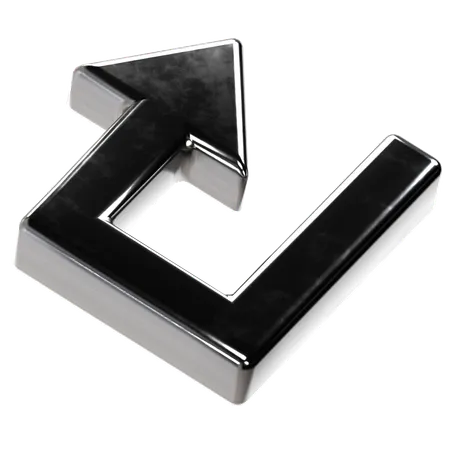 上矢印  3D Icon