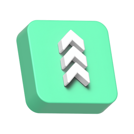 Up Arrow  3D Icon