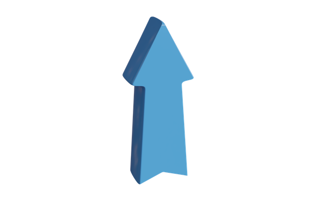 Up Arrow  3D Icon