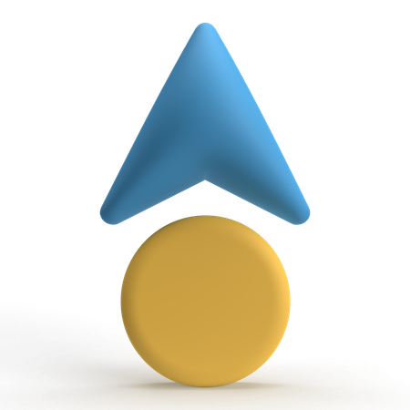 Up Arrow  3D Icon