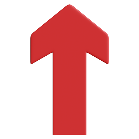 Up Arrow  3D Icon