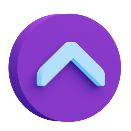 Up arrow  3D Icon