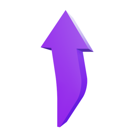 Up Arrow  3D Illustration