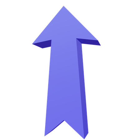 Up Arrow  3D Illustration