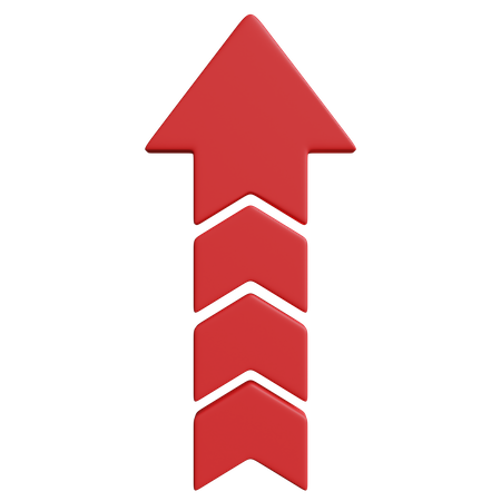 Up Arrow  3D Icon