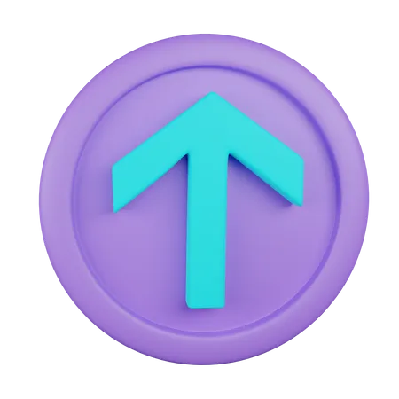 Up Arrow 3 D Icon Contains PNG BLEND GLTF And OBJ Files 3D Icon