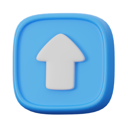 Up Button  3D Icon