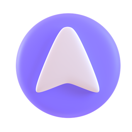 Up Button  3D Icon